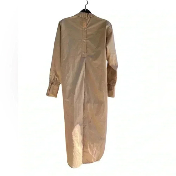 Fashon Nova women’s tunic camisole high low button down pocket tan Khaki beige - Picture 6 of 8